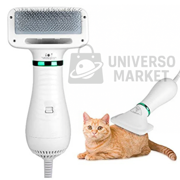 Secador Cepillo Pelo Mascotas 2en1