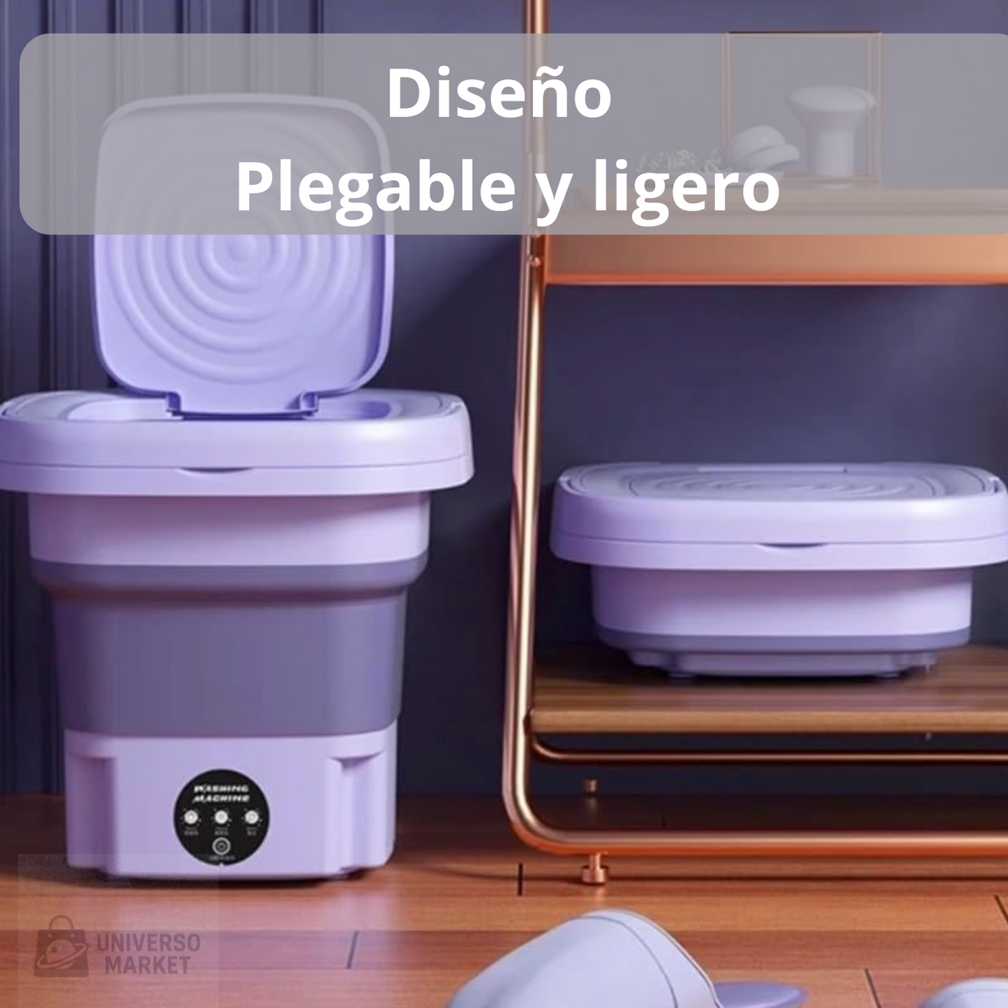 Mini Lavadora Portatil Plegable