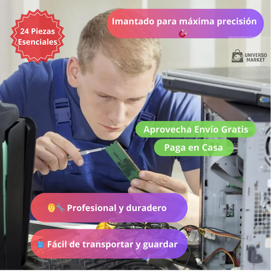 Juego destornilladores - Kit MasterFix Pro 24PCS 🪛🧰