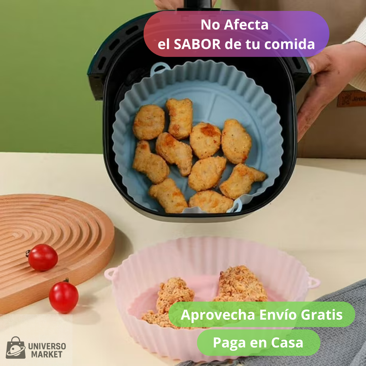 Pack de 6 Moldes Silicona Air Fryer