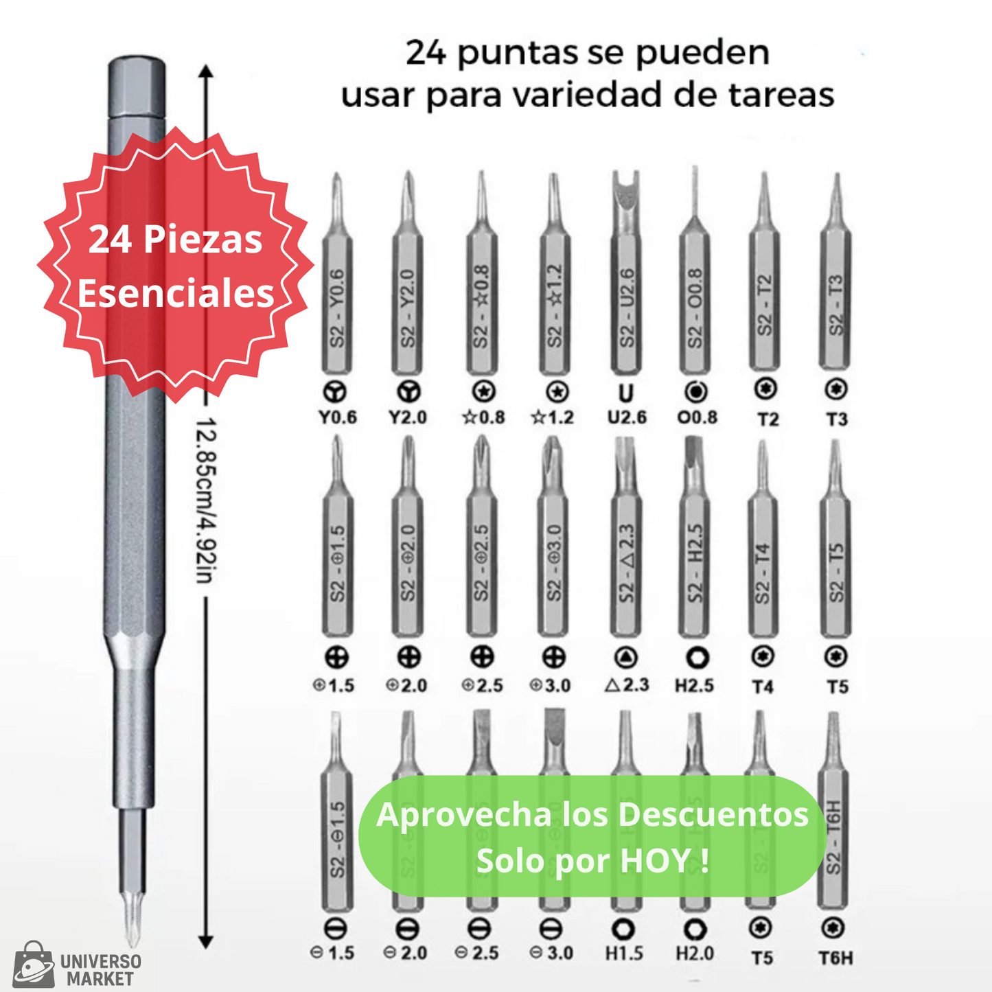 Juego destornilladores - Kit MasterFix Pro 24PCS 🪛🧰