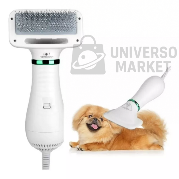 Secador Cepillo Pelo Mascotas 2en1