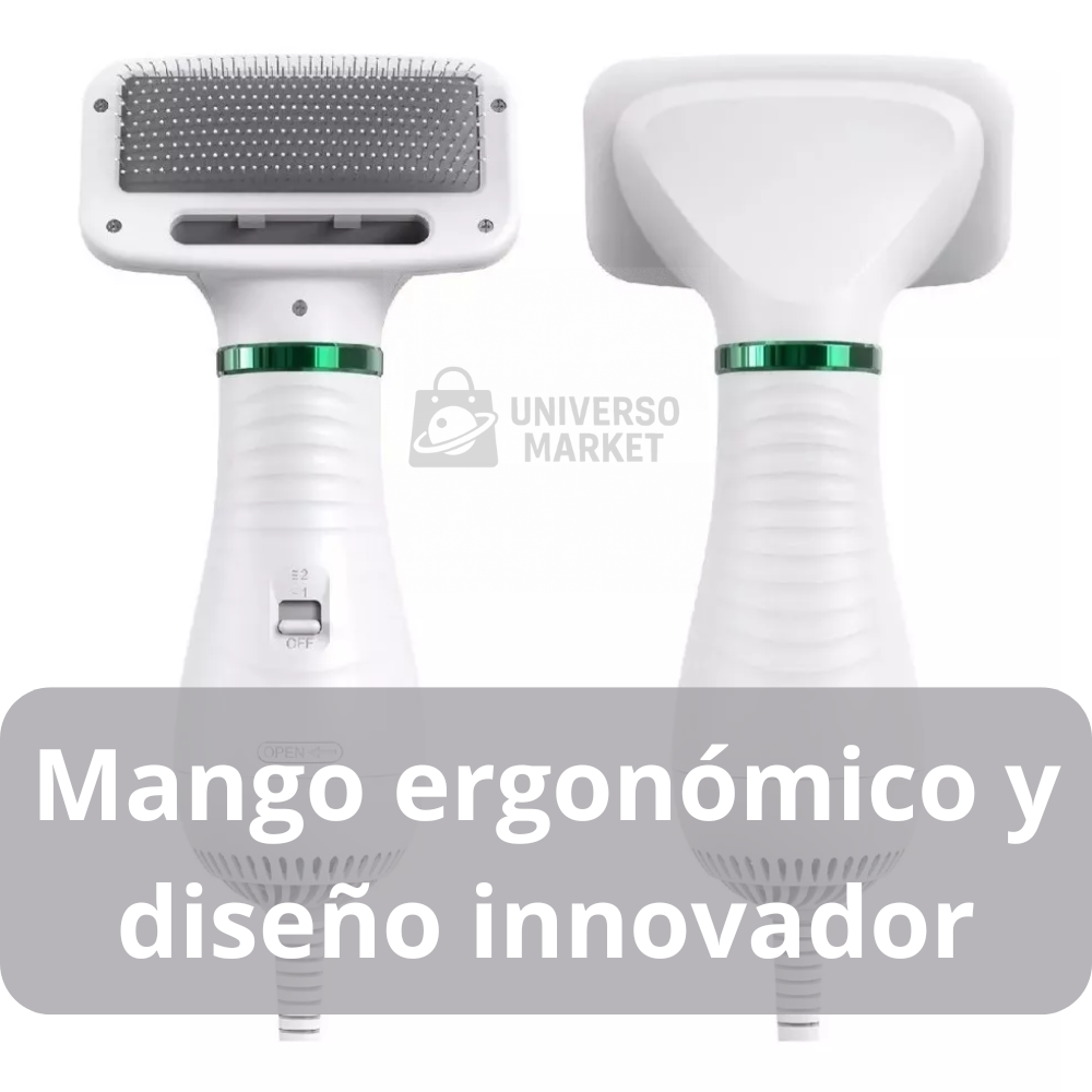 Secador Cepillo Pelo Mascotas 2en1