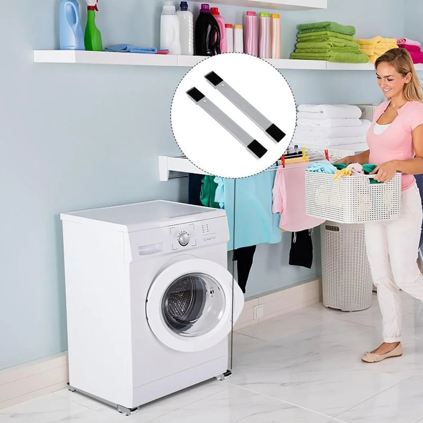 Soporte para Electrodomésticos y Muebles - Ajustable Ruedas
